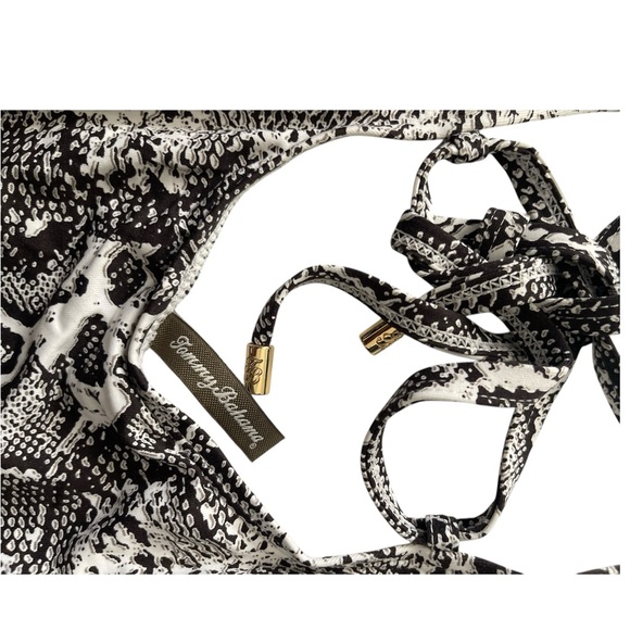 Tommy Bahama One Piece Swimsuit Snake Print Women’s Size 10 Black/White - Picture 7 of 8